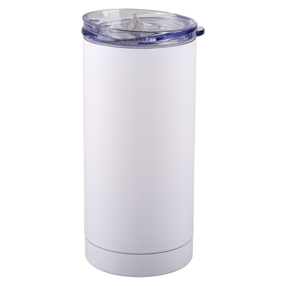 24 pieces XxX- Slim Can Cooler - Matte White  24/0 - Cooler & Lunch Bags