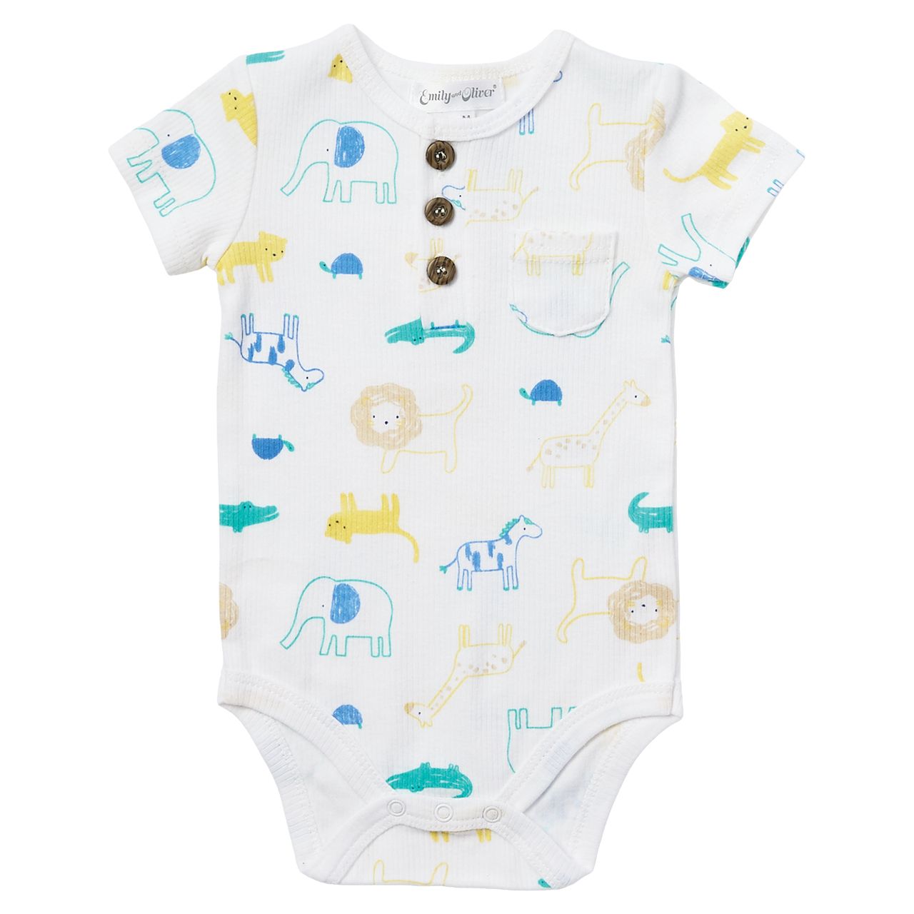 36 pieces Ribbed Cotton 3-Piece Baby Clothing Set - Animal Design - Baby Apparel
