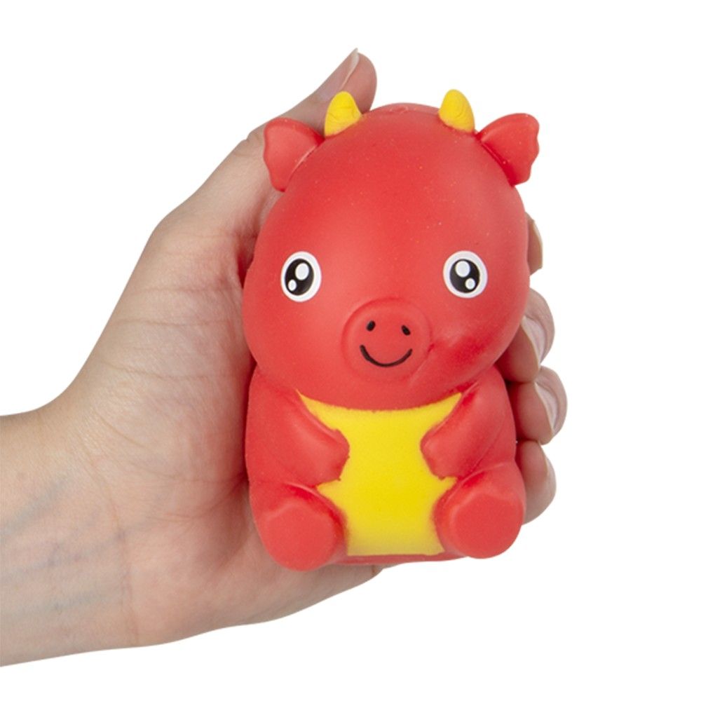 72 pieces 4 Inch Squish And Stretch Dinosaur 12ct - Slime & Squishees