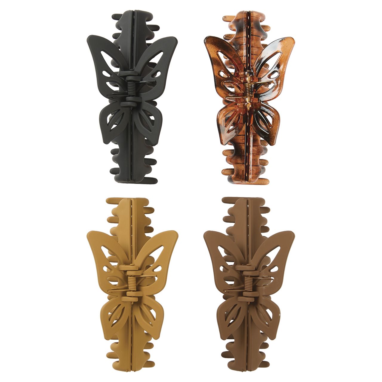 24 pieces 4-Piece Butterfly Claw Hair Clip Set - Hair Accessories