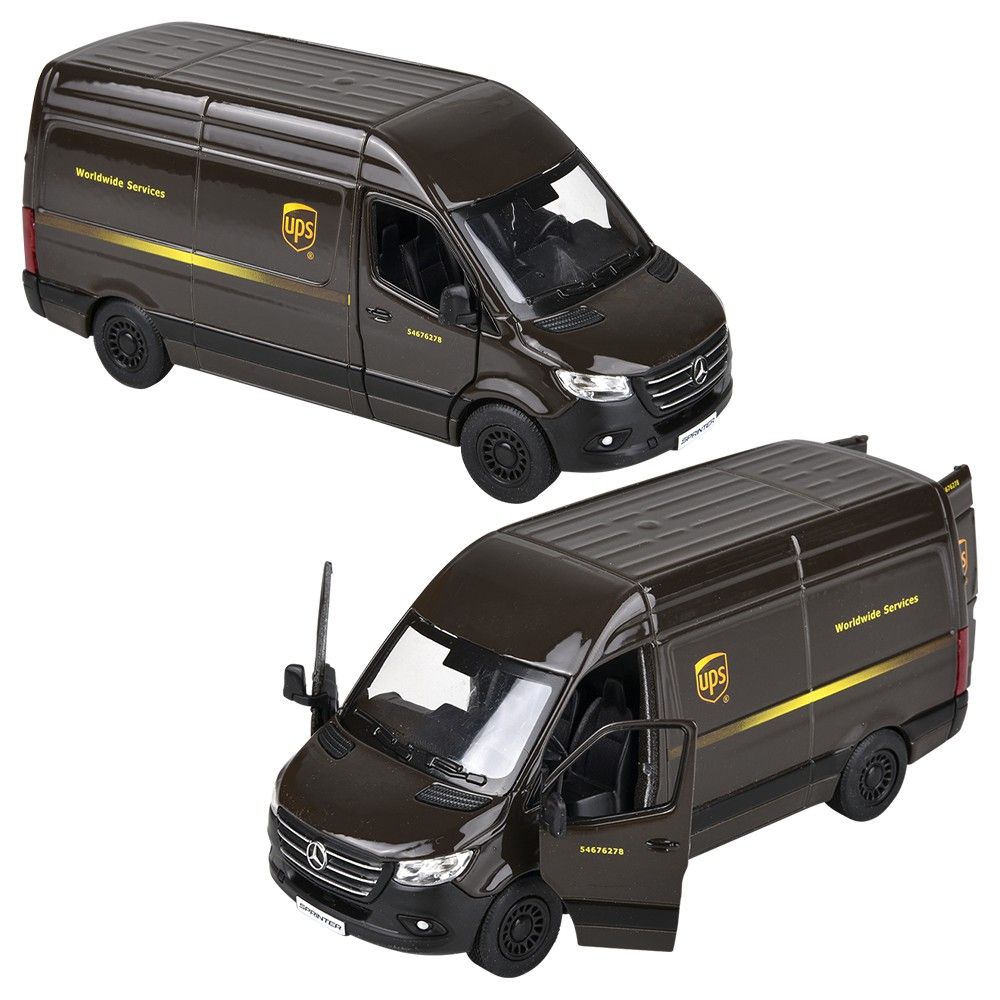 72 pieces 5" DiE-Cast Pull Back Ups Delivery Van - Car, Planes, Trains & Bikes