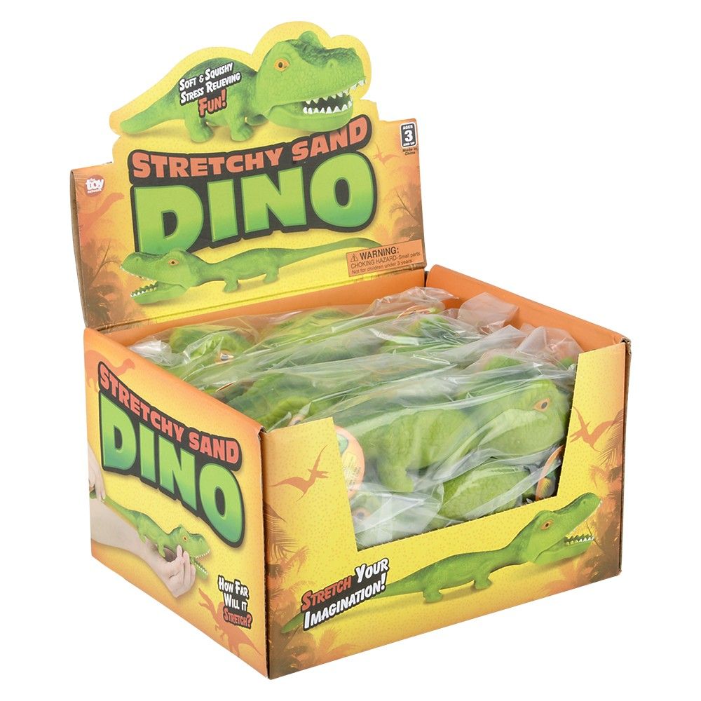 48 pieces 7.5" Stretchy Sand Dinosaur - Slime & Squishees