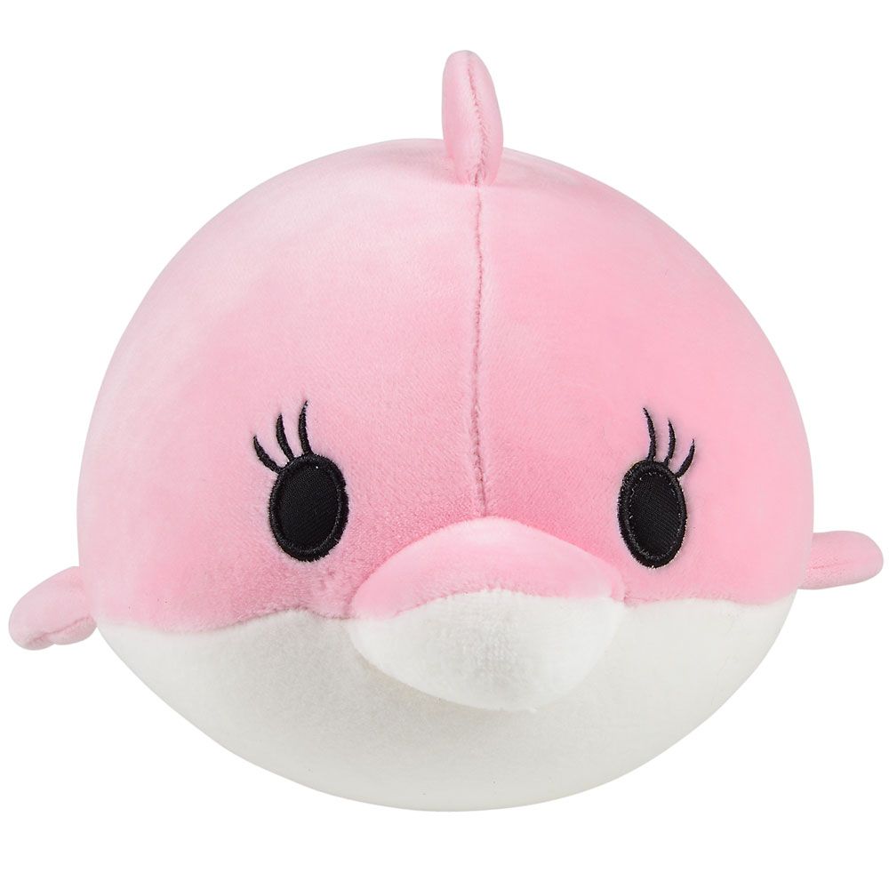 24 pieces 8" Puffers Pink Dolphin - Plush Toys