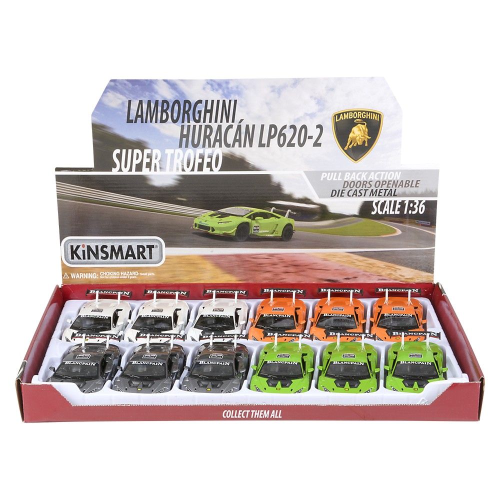 144 pieces 5" DiE-Cast Lamborghini Huracan Super Trofeo - Car, Planes, Trains & Bikes