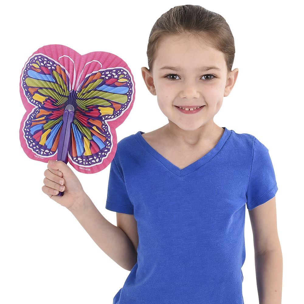 1200 Pieces of 9.5 Inch Butterfly Folding Fan