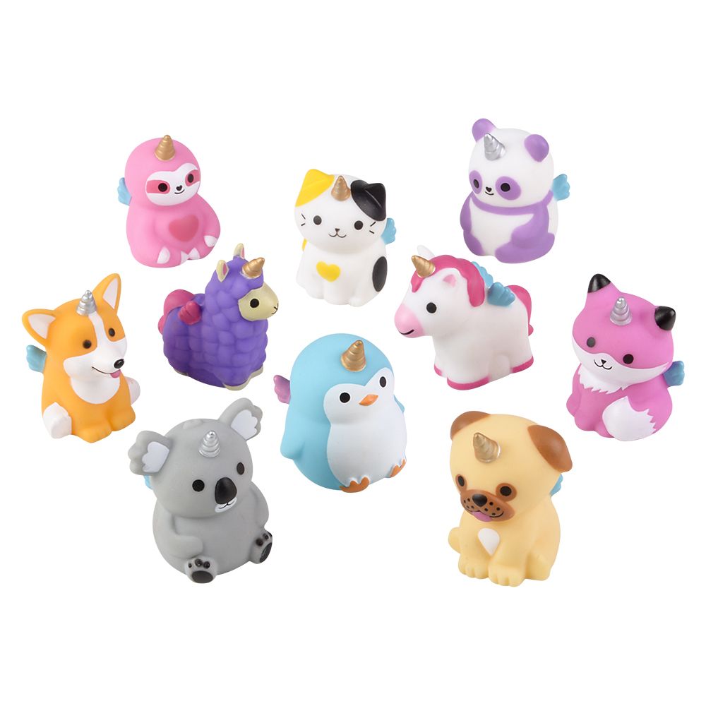500 pieces 2" Mystical Rubber Animal Assortment (50pcs/unit) - Slime & Squishees