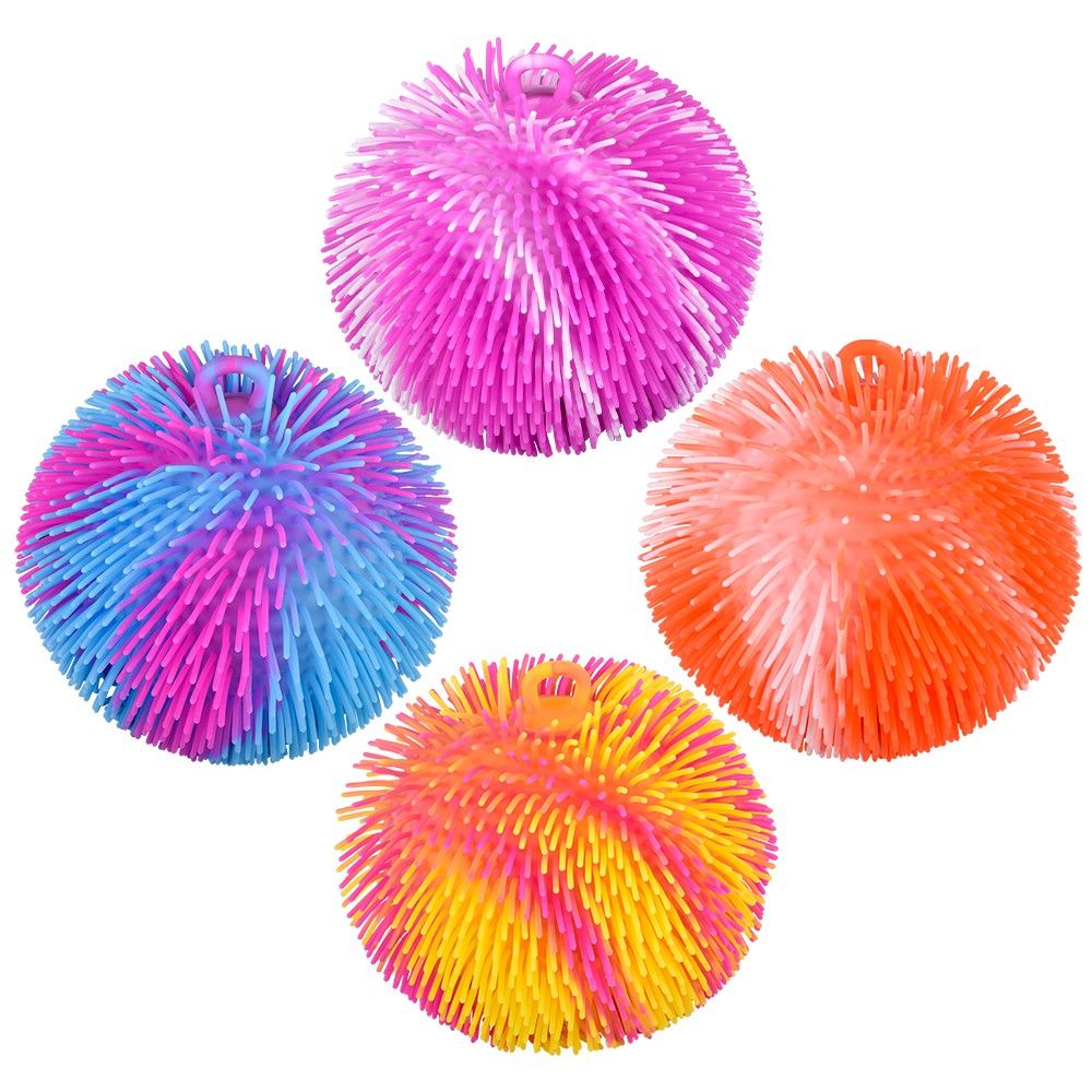 18 pieces 8" TwO-Tone Puffer Ball 6ct - Balls