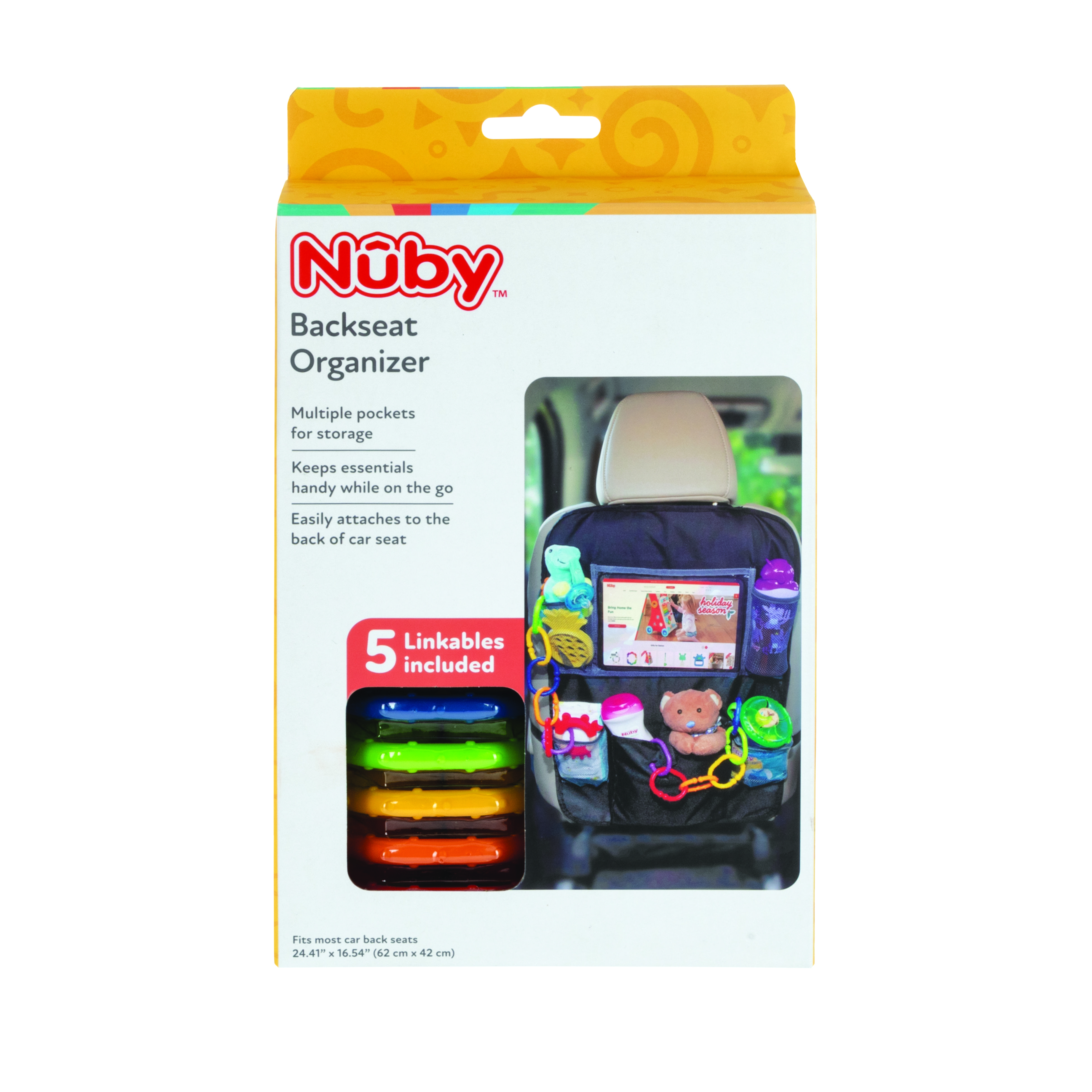 24 of Nuby Backseat Organizer Set with 5 Linkables
