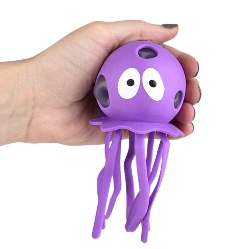 144 pieces 5.5" Squish And Stretch Beaded Octopus - Slime & Squishees