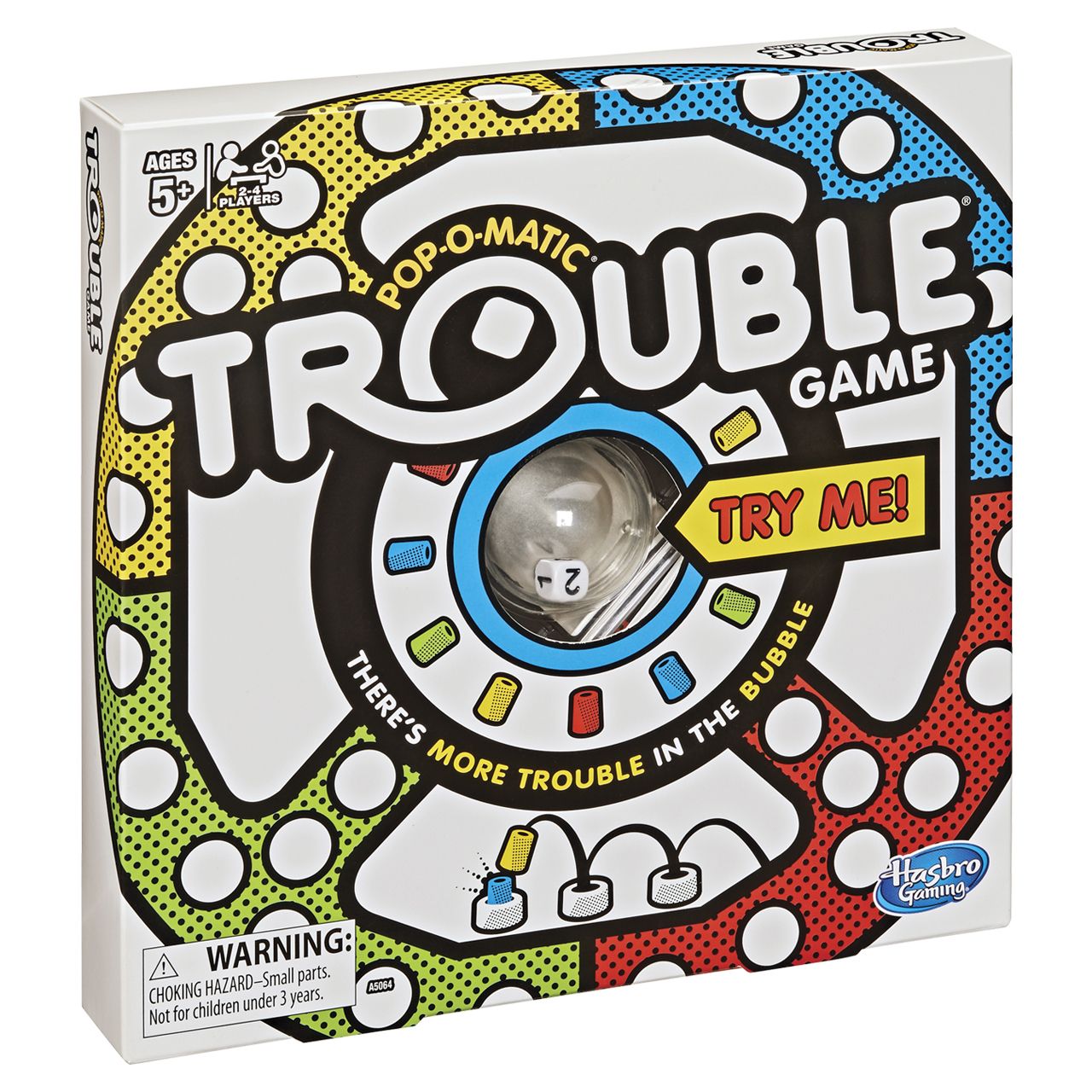 12 pieces Hasbro Trouble PoP-O-Matic Classic Board Game - Playing Cards & Dice