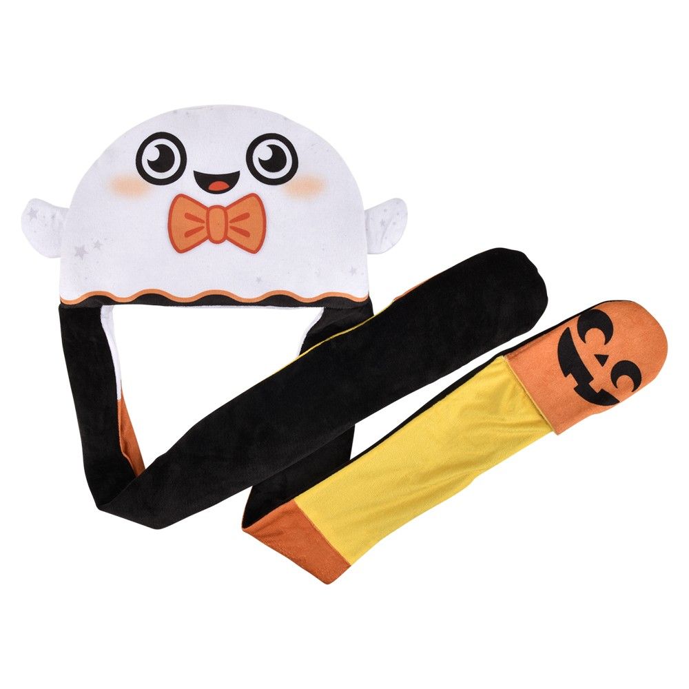 24 of LighT-Up Halloween Plush Hoodie Scarf Assortment