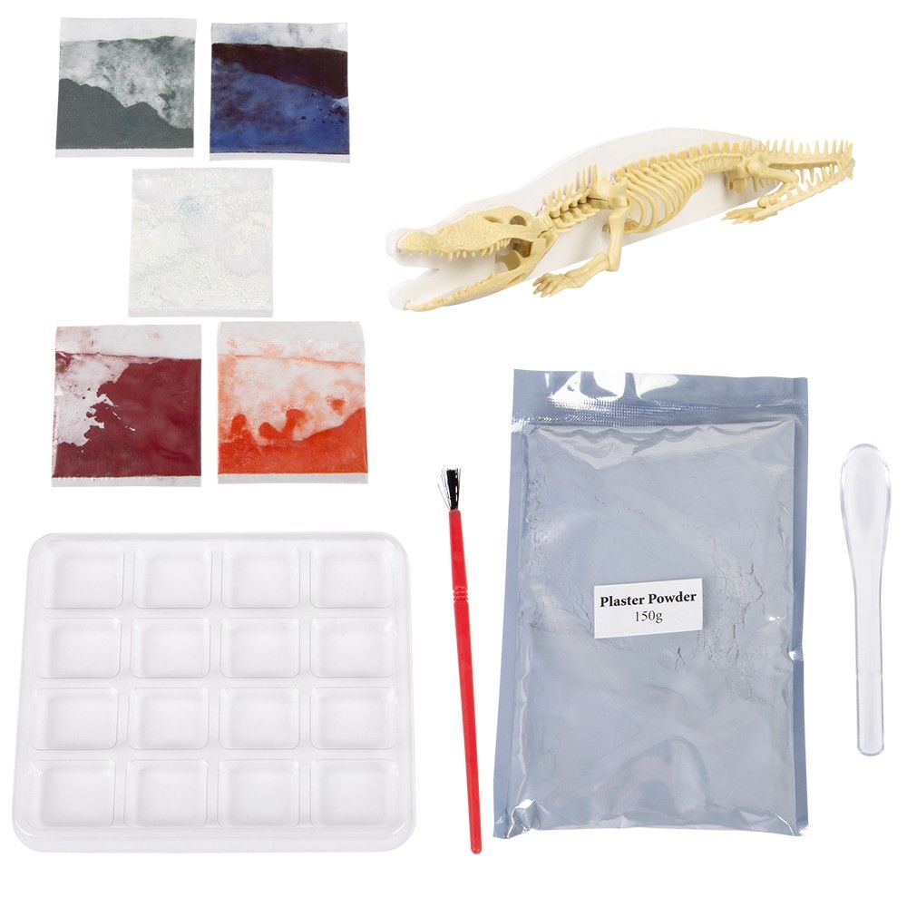 12 pieces of Augmented Reality Crocodile Dig Figure