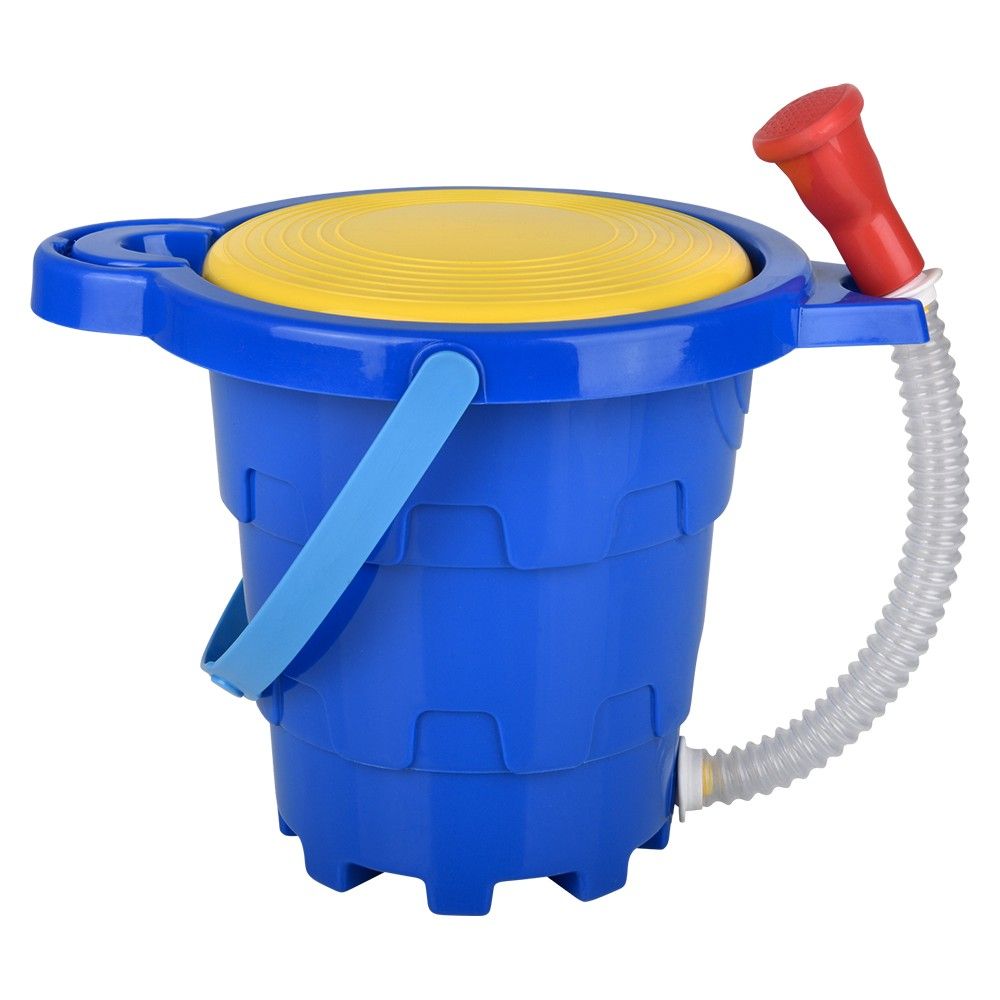 4 pieces of Large Bucket With 9pc Sand Toys