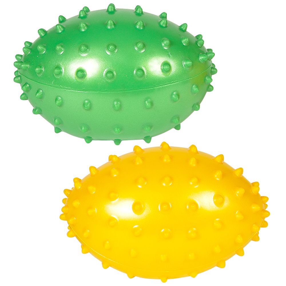 288 pieces 4" Inflated Knobby Football - Balls