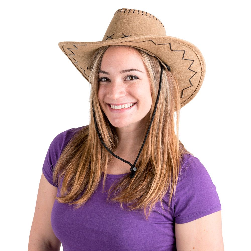 24 pieces Microsuede Cowboy Hat - Cowboy & Boonie Hat