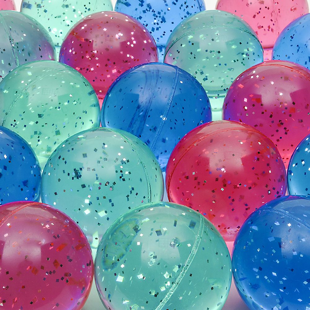 144 pieces 2.4" Glitter HI-Bounce Ball - Balls