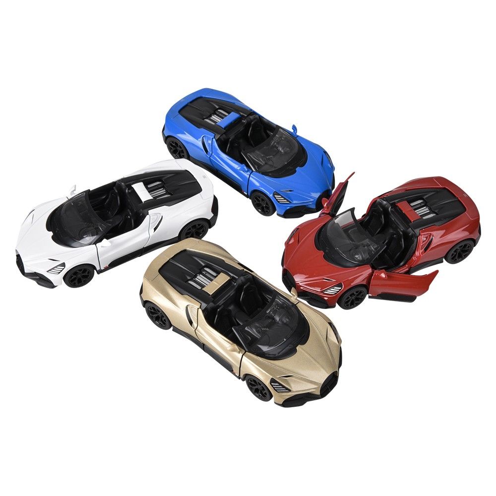 144 pieces 5 inch Diecast Pull Back Bugatti Mistral - Car, Planes, Trains & Bikes