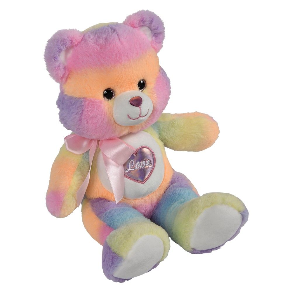 18 pieces 15 inch Cotton Candy Heart Bear - Plush Toys