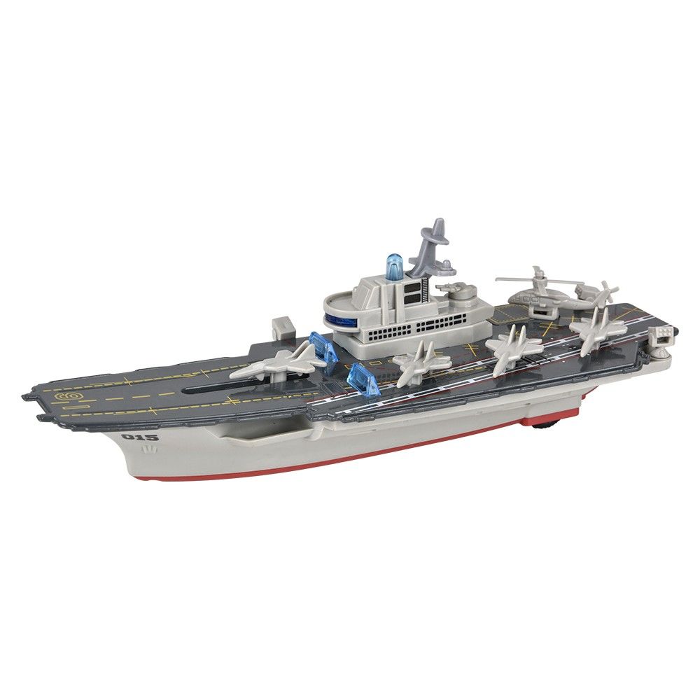 36 pieces 8.5" Diecast Pull Back Air Craft Carrier With Light And Sound - Car, Planes, Trains & Bikes