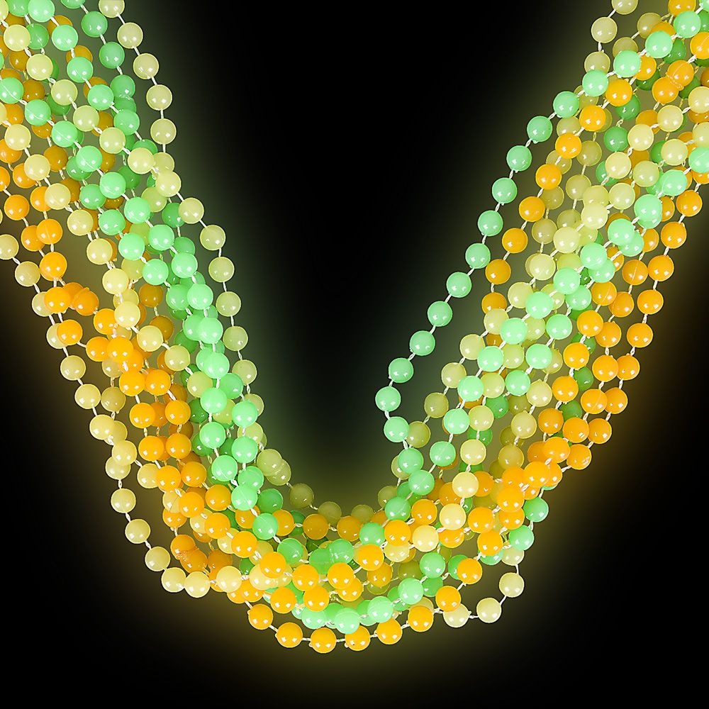 720 pieces 33" 7.5 Mm Glow In The Dark Beads - Glow in the Dark