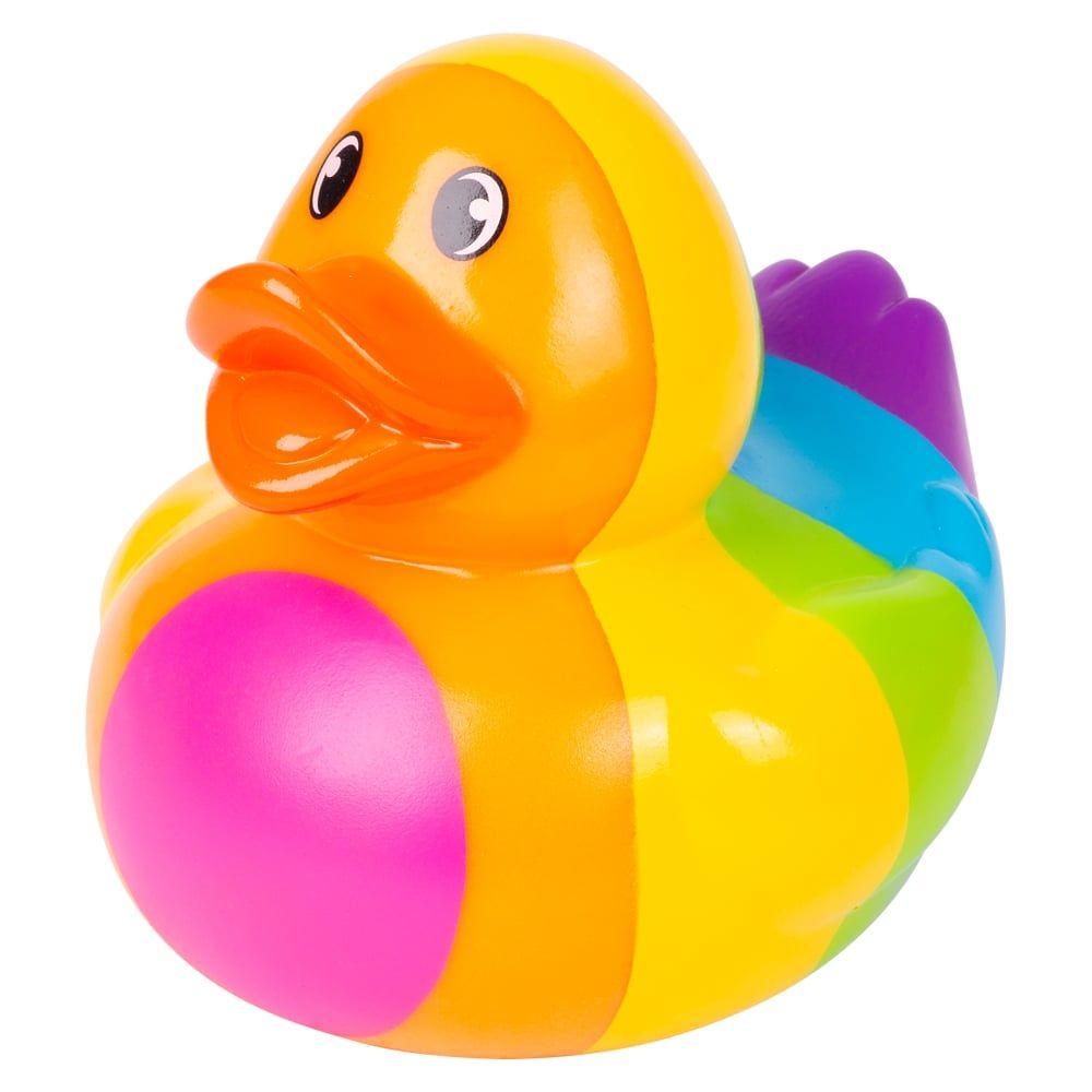 36 Wholesale (t) Big Rainbow Rubber Duckies 6-inch