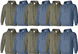 24 Pieces Gildan Adult Hoodie Sweatshirt Size Small - Mens Sweat Shirt