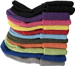 Kids Assorted Unisex Winter Warm Acrylic Knit Beanie