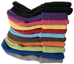 12 Pieces Kids Unisex Winter Warm Acrylic Knit Beanie Ages -2-8 - Winter Beanie Hats
