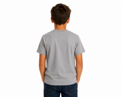 24 Pieces Kids Youth Cotton Gray T Shirts Size Medium - Boys T Shirts