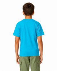 24 Pieces Kids Youth Cotton Turquoise Blue T Shirts Size X-Large - Boys T Shirts