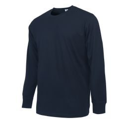 36 Pieces Men's Classic Crew Neck Long Sleeves Ribbed Cuff T-Shirt Navy 3xlarge - Mens Sweat Shirt