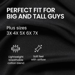 3 Pieces Men's Cotton Short Sleeve T-Shirt Size 4xlarge, Assorted Colors Navy Black Gray - Men's Work Shirts