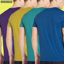 Men's Cotton Short Sleeve T-Shirt Size 5X-Large, Assorted Colors