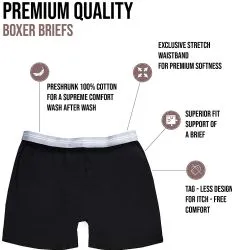 Men's Cotton Underwear Boxer Briefs In Assorted Colors Size Small