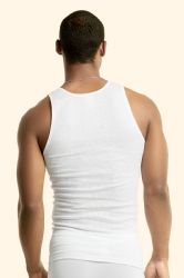 72 Pieces Men's White A-Shirts Size L - Mens T-Shirts