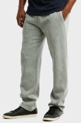 24 Wholesale Men's Fleece Sweatpants In Heather Grey Size L