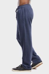 36 Wholesale Men's Lightweight Fleece Sweatpants In Navy Mrl Size