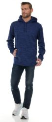 24 Wholesale Men's Marled Assorted Color Hoodie Sweatshirt Size Xlarge