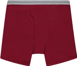 96 Wholesale Men's Cotton Underwear Boxer Briefs In Assorted Colors Size Large