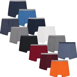 120 Wholesale Men's Cotton Underwear Boxer Briefs In Assorted Colors Size X-Large