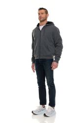 24 Pieces of Sherpa -Lined Men Hooded Heavyweight Sweatshirts In Assorted Sizes And Colors