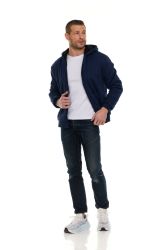 24 Pieces of Sherpa -Lined Men Hooded Heavyweight Sweatshirts In Assorted Sizes And Colors