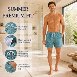 72 Wholesale Mens Assorted Prints Bathing Suite Assorted Sizes M-2xl