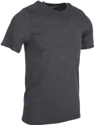 6 Wholesale Mens Cotton Crew Neck Short Sleeve T-Shirts Mix Colors, Large