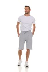Mens Cotton Fleece 3 Pocket Shorts Heather Gray Size Small