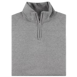 Mens Cotton Fleece Line Quarter Zip Sweat Shirt In Assorted Colors Size 2xlarge