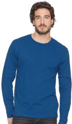 36 Wholesale Mens Cotton Long Sleeve Tee Shirt Assorted Colors Size X-Large