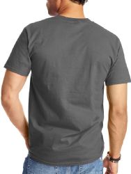 36 Pieces Mens Cotton Short Sleeve T Shirts Charcoal Gray Size 4xl - Solid T-Shirts