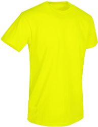 6 Wholesale Mens Neon Yellow Cotton Crew Neck T Shirt Size X Large