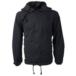 12 Pieces of Mens Nylon Hooded Windbreaker Jacket Black B